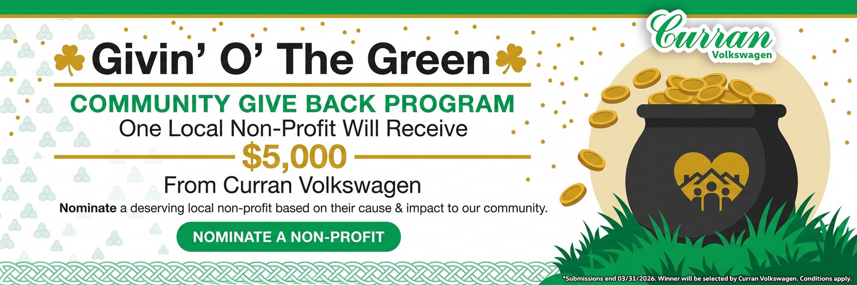 Giving of the Green CTA Banner